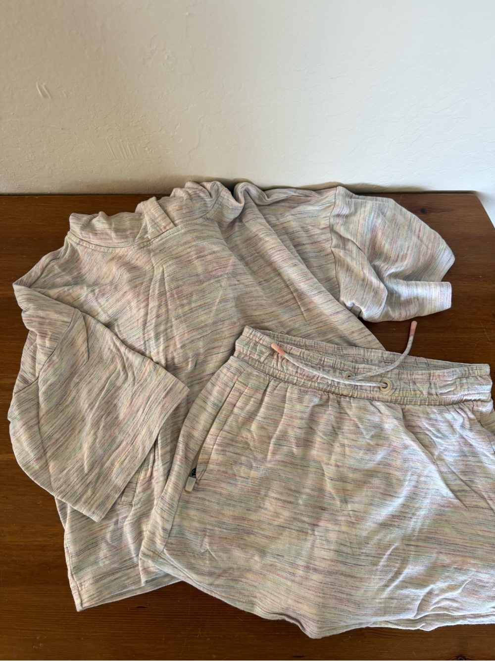 Athleta Kids Pastel Striped Lounge Set - Light Multi